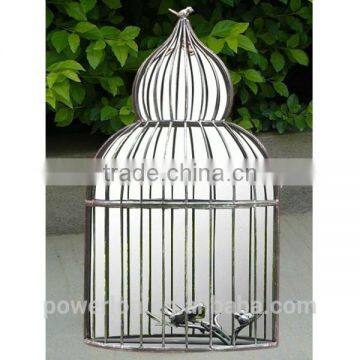 POWERLON Ornate Birdcage Iron Garden Mirror Totally Unique Outdoor Decoration photo-2