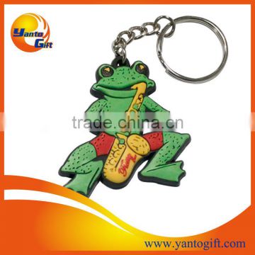 Custom Animal Shape rubber keychain, Frog Shape Rubber Keychain