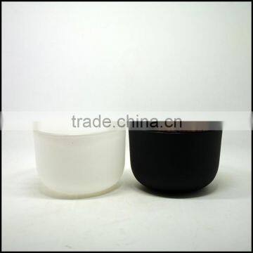 20oz Large Sprayed Colored Candle Jars Matte Black Glass Candle Holder photo-4