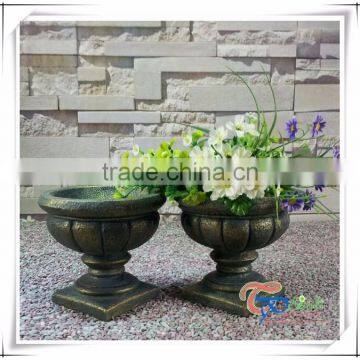 Polyreisn Classical Urn Table Top Flower Planter photo-6