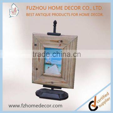 2017 New Style Antique Metal Wood Adjustable Photo Frame for Wholesale photo-4
