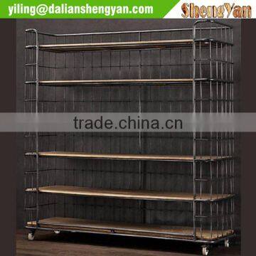 Metal&Wood Mixed Kitchenware Storage Shelf photo-2