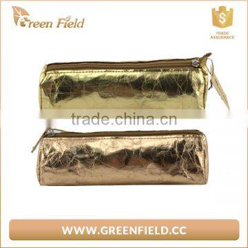 Round Washable Kraft Paper Pencil Bag,kraft Paper School Pencil Pouch