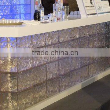 Custom project artificial ice block bar Counter