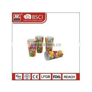 The hot sale food grade 5.5 oz / 160 ml disposable plastic clear chocolate cup with PVC / PET lid with logo with spoon *