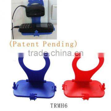 New popular plastic wall mounting mobile phone charging stand