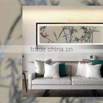 Framed Handmade Iron Progress Shadow Box Wall Decoration Bamboo Design Banner Painting photo-4