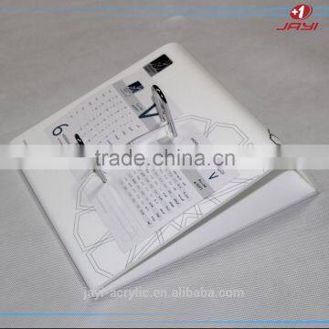 2017Acrylic Islam Calendar Stand Rack With Lastest Arabi Calendar Offset Printing photo-3