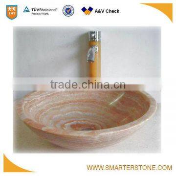 Yellow wooden marble Customised hand washing bowls