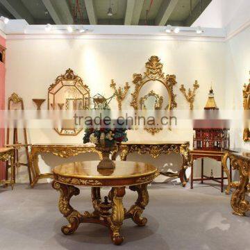 Luxury Living Room Furniture Console Table With Framed Mirror photo-4