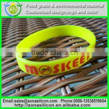 Silicone Anti Mosquito Bracelet With Mosquito Logo Printed photo-4