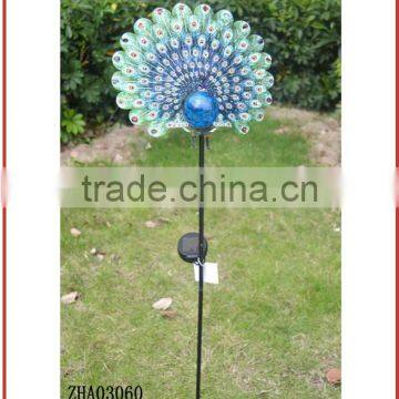 Peacock Design Solar glass ball stake