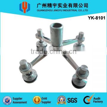 Stainless Steel Glass Curtain Wall Spider Fitting Stainless Steel Routel YK-8101