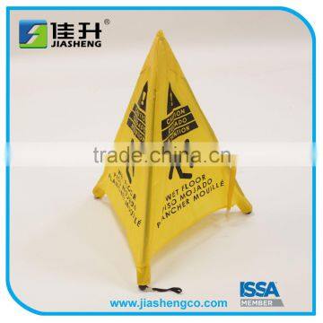 Pop-up floor safty cone sign