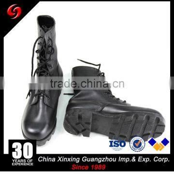 Black military police uniform shoes american style boot security boots sale