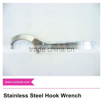 High quality stainless steel hand tool open wrench hook wrench