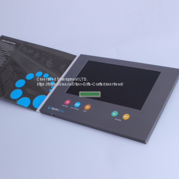 7 Inch Lcd Video Book, Video Invitation Card, Video Brohcure Gift photo-2
