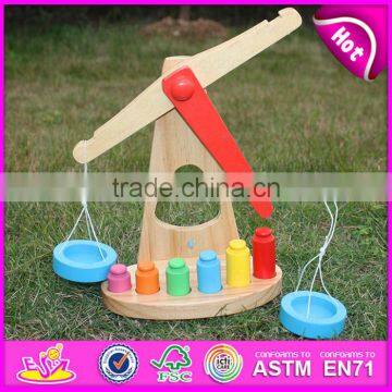2015 Brand New Wooden Balance Scale Toy, Balance Wooden Toy, Preschool Wooden Balance Scale Toy W11F053 photo-4