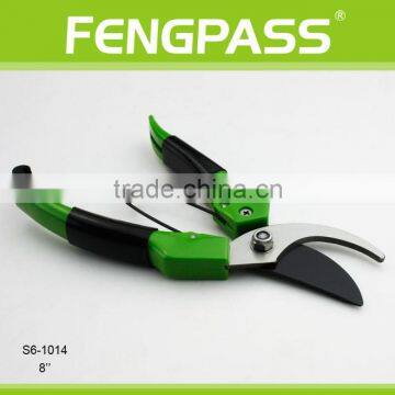 S6-1014 8'' PP +TPR Handle With Stainless Steel Classical Good Quality and Good Useful Garden Scissors photo-3