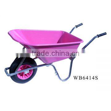 High Quality UK Building Construction Agricultural Tools Garden Leaf Cart Pink Wheelbarrow With CE Certificate Wb6414T photo-6