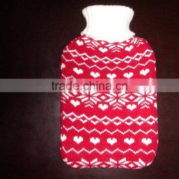 Black Fabric With Printed Mummy Hot Water Bottle With Cover photo-4