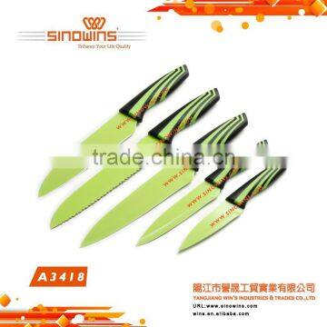 A3418-1 New Design Stainless Steel Kitchen Knife Set With Non-stick Coating photo-5