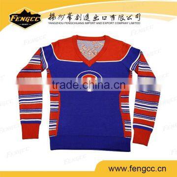 Football Team New Style Kids Autumn Winter Spring Children Knitted Jacquard Sports Pullover Sweater