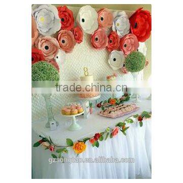 Factory Outlet Artificial Flower Cloth Flower Wall for Wedding Decoration photo-6