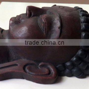 Hand Crafted Wooden Mask of Lord Buddha Wall Hanging Made In Nepal