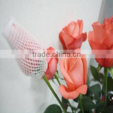 10*1cm White PE Plastic Sleeve Netting for Rose Flowers photo-6