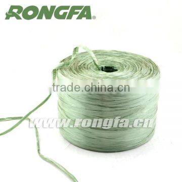 Green Plastic PP Raffia With String Bag photo-2