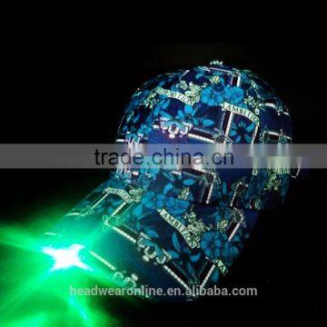 2015 new fashion blank baseball caps with led lights