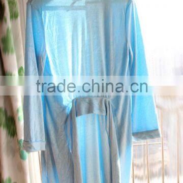 100% Bamboo Fiber Women's Bathrobe, Terry Cloth Bathrobe,nightwear Gown photo-2