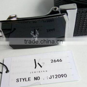 J12090 Auto-lock Buckle Belt Fashion Man's Dress Belt Business Style Belt