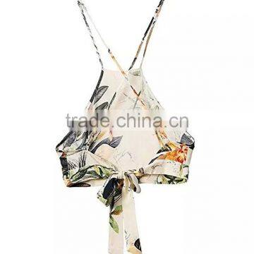 Women's Sexy 2 Piece Dress Set Slim Floral Backless Crop Toplong Skirt+Maxi Dress photo-3