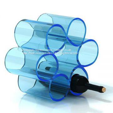 Latest Design Customized Size Bar Wine Rack Display Plexiglass Wine Bottle Holder Wine Rack photo-2