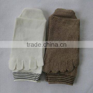 men's dress socks five toes socks with cotton