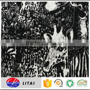 Animal design Rayon woven jacquard fabric