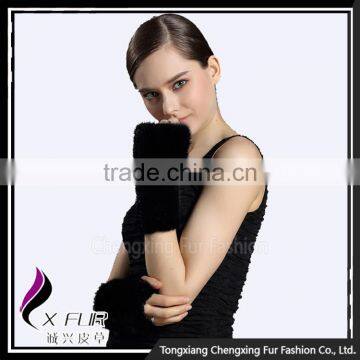 CX-A-08G 2016 Winter Fashion Women Mink Fur Leather Gloves photo-3