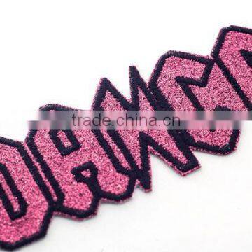 Pink Letter Embroidery Patch for Garment to Decorate photo-3