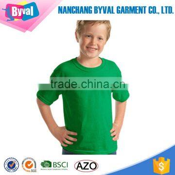 Soft and Breathable Custom 100 Combed Organic Blank Plain Kids T-shirt photo-3