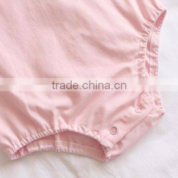 Vintage Plain Newborn Baby Romper Infant Cotton Bodysuit Press Studs Design Picture photo-3