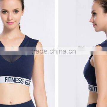 2017 New OEM Customized Your Own Brand Logo Elastic Band Lace Bralettes 95%Cotton 5%Spandex Sexy Sport Bikini Bra Crop Top photo-2