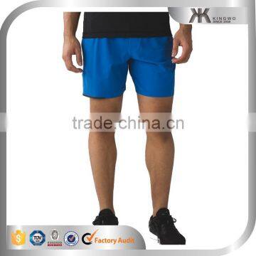 Back zip pocket quick dry man running shorts