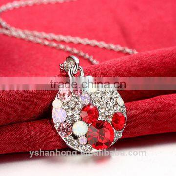 Fashion Zircon Inlaid Pendant Necklace photo-3