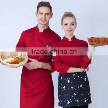 Custom Nice Design Hot Sale Factory Price Double Breasted Breathable Chef Jacket photo-4