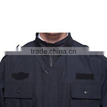 Juqian HighClass New Design Best Black Color Thick Winter Military Security Guard Uniform For Sale photo-4