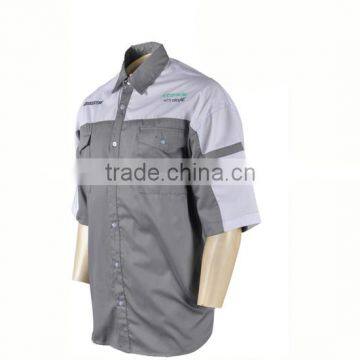 Dry Fit Short Sleeves Mechanic Work Shirts for Men photo-2