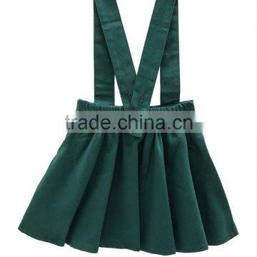 2017 Fashion Wholesale New Design Baby Girl Suspender Skirt Schoolgirl Kids Costume Dress Baby Clothing
