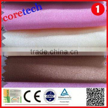 Promotion breathable bright polyester satin fabric factory
